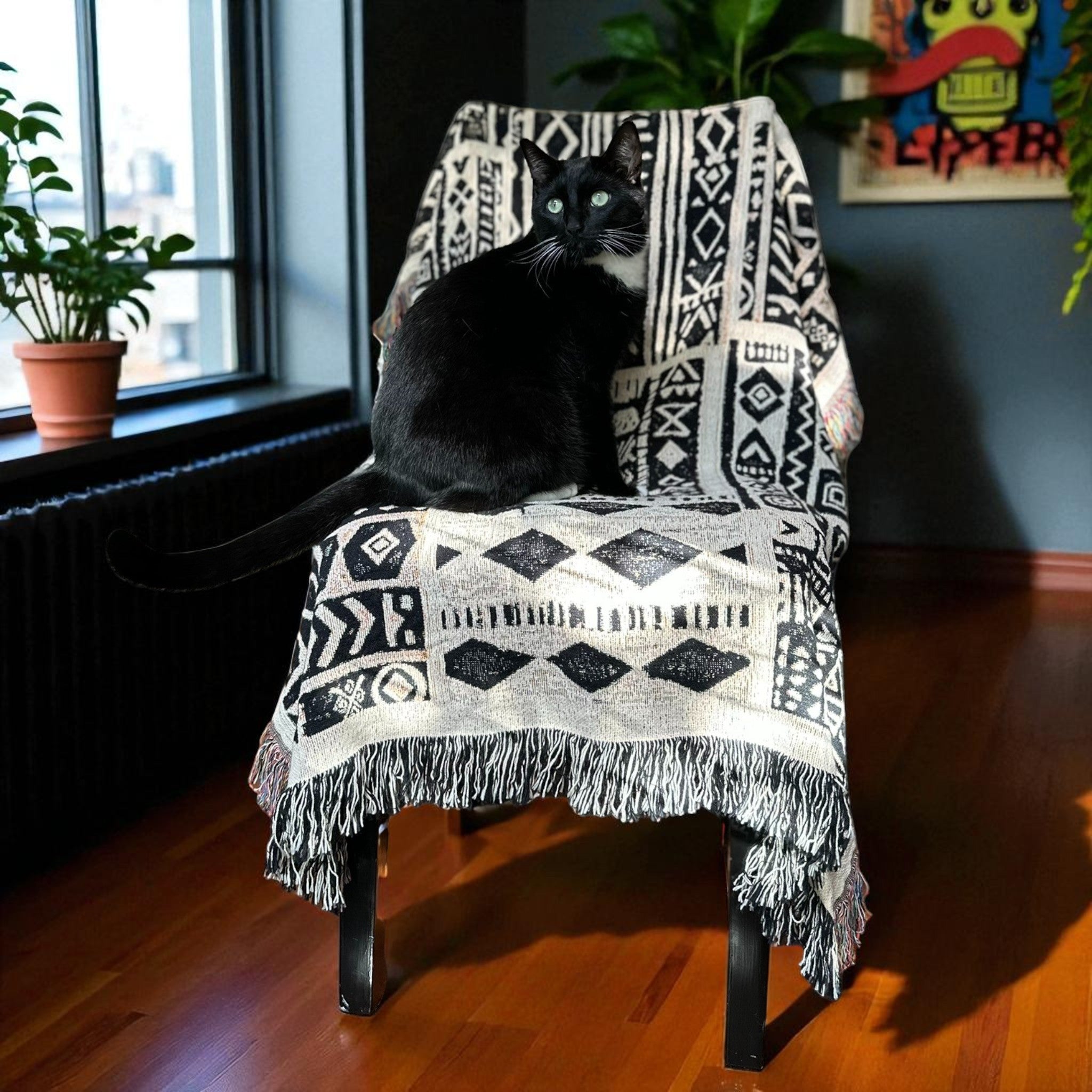 Mud Cloth - Woven Throw Blanket – African Textile Design | Kök Stüdyo