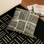 Tufted Floor Pillows - Mud-Cloth Inspired - Traditional African Patterns - Home Decorations
