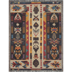 Seminole - Woven Throw Blankets - Native American Pattern Pure Cotton Jacquard