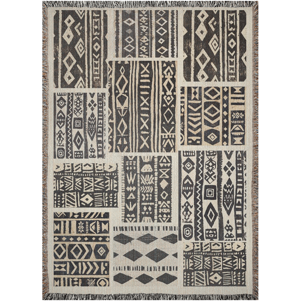 Mud Cloth - Woven Throw Blanket – African Textile Design | Kök Stüdyo